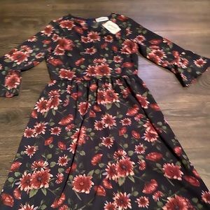 NWOT floral midi dress